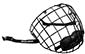 Bauer Contour 2 Gitter für Eishockeyhelm schwarz