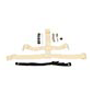 CCM Torwart Backplate Strap & Druckknopf Ersatz Set Beige