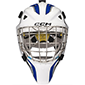 CCM Axis F5 Eishockey Torwartmaske Senior Weiss-Royal