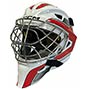 CCM Axis F5 Eishockey Torwartmaske Senior Weiss-Rot