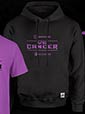 Warrior vs Cancer Hoodie schwarz